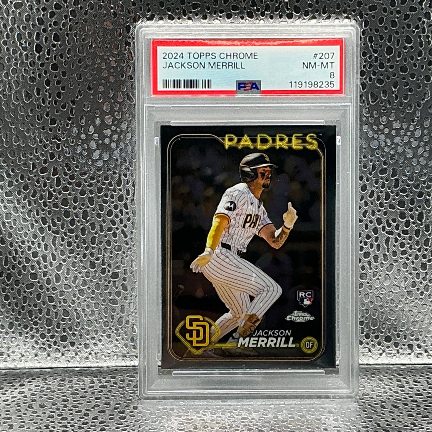 2024 Topps Chrome - Jackson Merrill #207 (RC) PSA 8