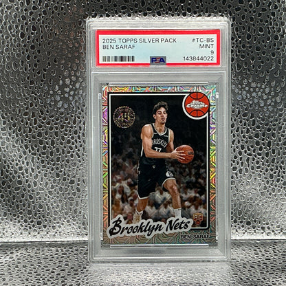 2025 Topps Chrome Silver Pack 45th Anniversary Ben Saraf #TCBS PSA 9